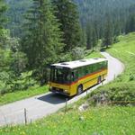 Postauto auf der Strecke Meiringen - Grosse Scheidegg