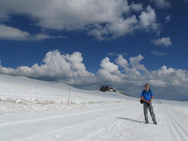 Franco auf dem Glacier de Tsanfleuron