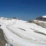 schönes Breitbildfoto mit Les Diablerets, Refuge l'Espace, Glacier du Sex Rouge, Oldehore und Glacier de Tsanfleuron