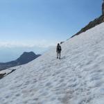 über den Glacier de Tsanfleuron geht es abwärts