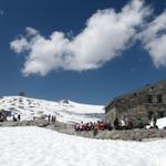 Blick zurück zur Cabane de Prarochet. Punkt 2512 m.ü.M.