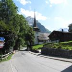 wir haben Gsteig mit seiner schönen Kirche erreicht