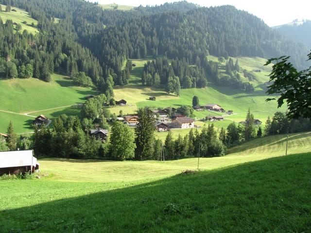 Blick zurück zum Turbach Dörfli