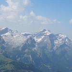 Blick zum Les Diablerets. Dort oben waren wir auch schon