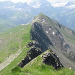 unser weiterer Wegverlauf mit Blick zum Lauenehore