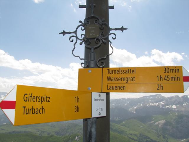 wir haben den Gipfel vom Lauenehore 2477 m.ü.M. erreicht