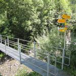 kurz vor der Talstation der Seilbahn Gsteig - Sanetsch, überqueren wir die noch junge Saane