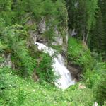 der Geltenbach führt viel Wasser vom Geltengletscher ins Tal hinab