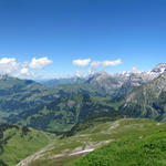 traumhaft schönes Breitbildfoto mit Niesehorn, Lauenenhorn, Giferspitz, Wildstrubel, Schnidehorn, Wildhorn mit Tungelgletscher