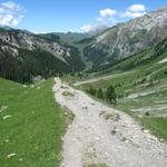 bei Punkt 1824 m.ü.M. mit schönem Blick auf das Iffigtal