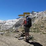 Mäusi hat den Col des Eaux Froides 2648 m.ü.M. erreicht