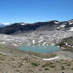 sehr schönes Breitbildfoto vom Col des Eaux Froides mit dem Lac des Audannes