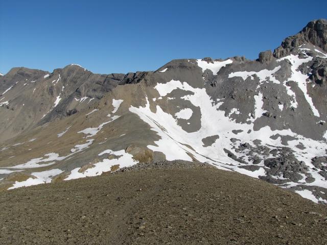 vom Sex Rouge aus, sieht man genau den weiteren Wegverlauf zum Col des Audannes