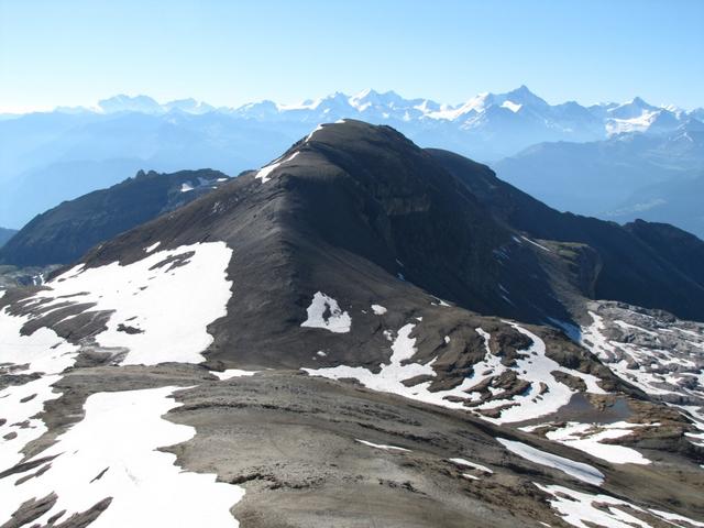 Blick auf den einfachen Weg den wir zurückgelegt haben. La Selle und Sex Rouge