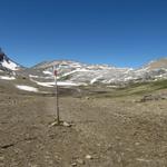 vorbei an Punkt 2499 m.ü.M. führt uns der Bergpfad Richtung Arête de'lArpille