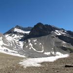 Blick zurück zur Wildhorn Westwand und Mont Pucel