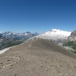 wir haben die Arête de'lArpille 2652 m.ü.M. erreicht. Was für ein Panorama von hier oben. Einfach traumhaft