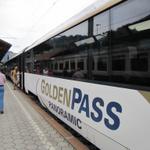 mit dem Golden Pass Panoramic Zug geht es nach Schönried