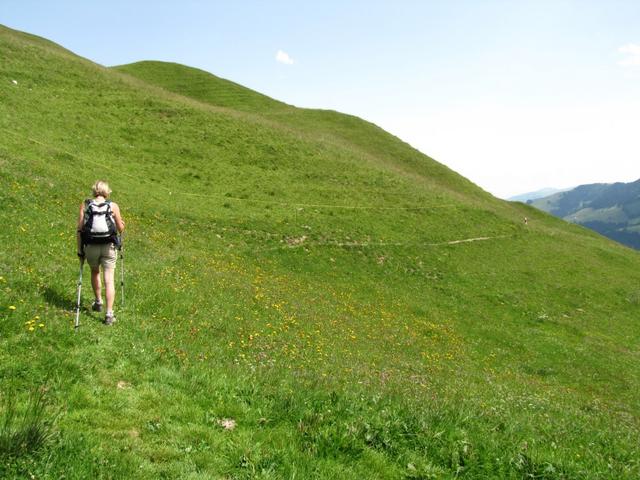 wir verlassen die Grubenberghütte mit dem Ziel Wolfs Orts