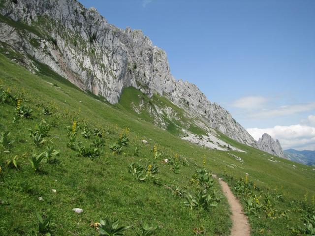 links vorbei an Punkt 1783 m.ü.M. und Punkt 1775 m.ü.M. 