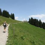 auf einfachem Wanderweg erreichen wir Grat 1642 m.ü.M.