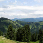 Breitbildfoto vom Chalet Grat aus gesehen