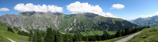 schönes Breitbildfoto mit Albristhorn (dort oben waren wir auch schon) und Gsür