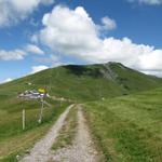 Blick zurück zum Hahnenmoospass und Albristhorn