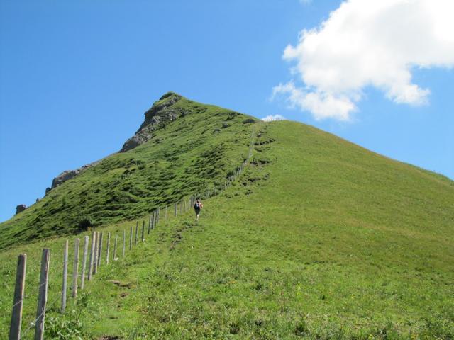 steil führt der Pfad hinauf zum Regenboldshorn