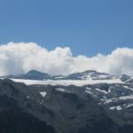 Blick Richtung Wildstrubel und Glacier de la Plaine Morte. Dort oben waren wir auch schon