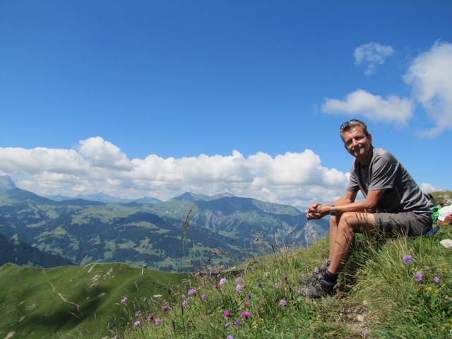 Franco ist von der Aussicht begeistert