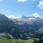 sehr schönes Breitbildfoto mit Ammertenspitz, Wildstrubel, Glacier de la Plaine Morte und Wildhorn