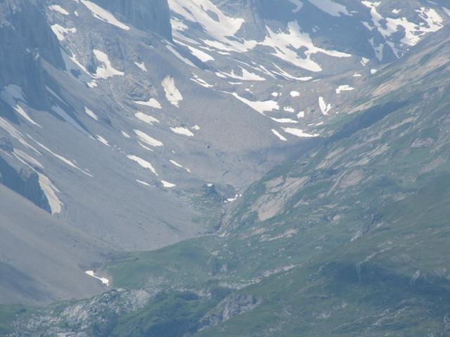 Blick zur Wildhornhütte. Dort waren wir auch schon