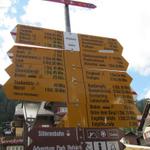 Wegweiser in Adelboden