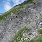 diverse schmale und ausgesetzte Stellen müssen noch überwunden werden