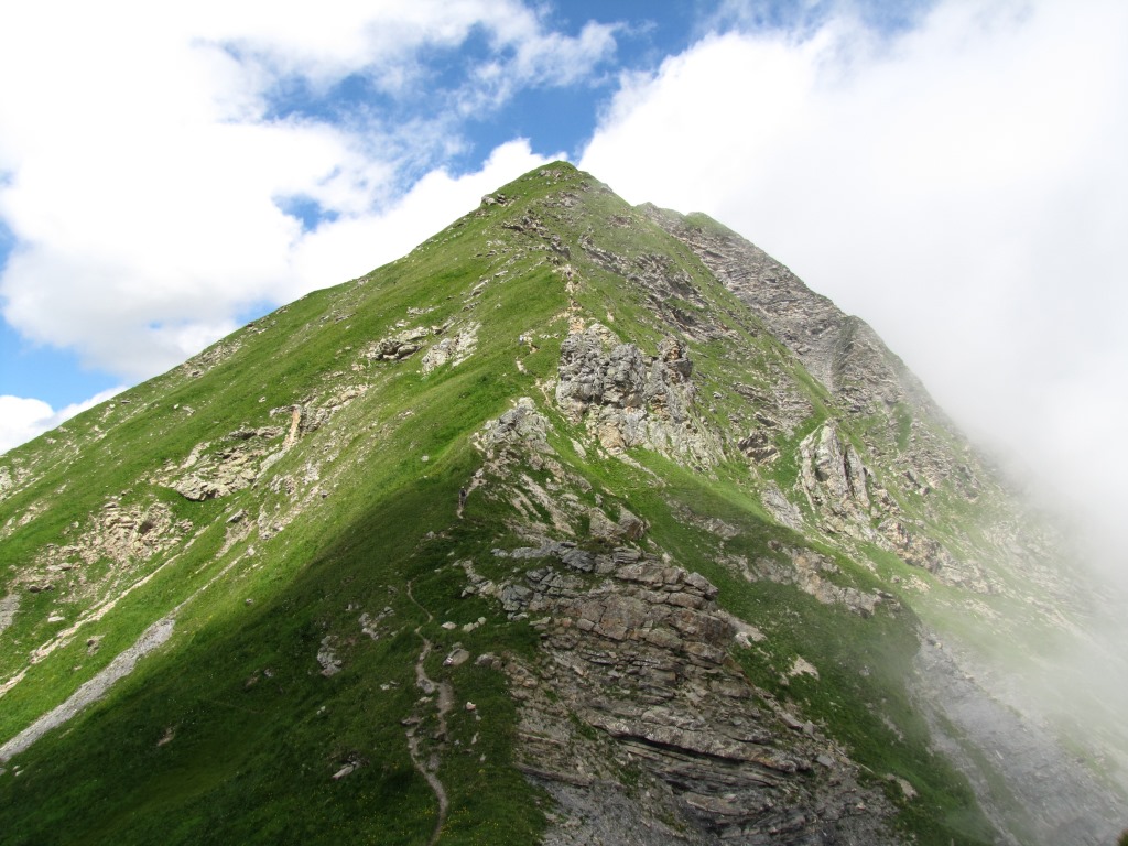 Blick zurück und hinauf zum Seewlehore