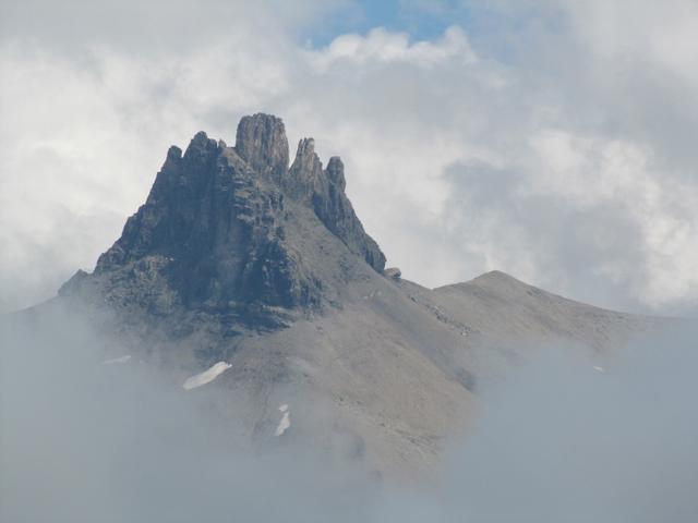 Blick zum Tschingellochtighorn. Dort waren wir auch schon