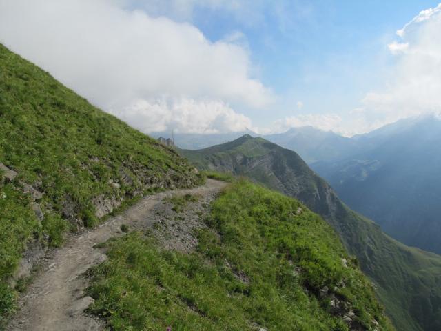 der Wanderweg ist immer gut ersichtlich