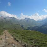 der einfache Wanderweg führt nun abwärts zum Tannensee