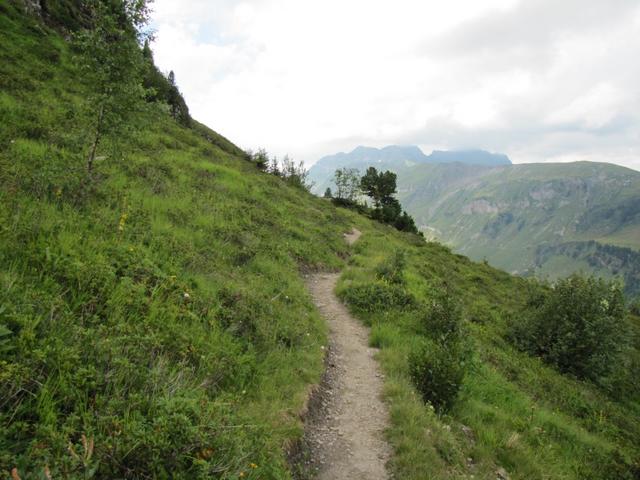 der Weg ist immer gut ersichtlich 1935 m.ü.M.