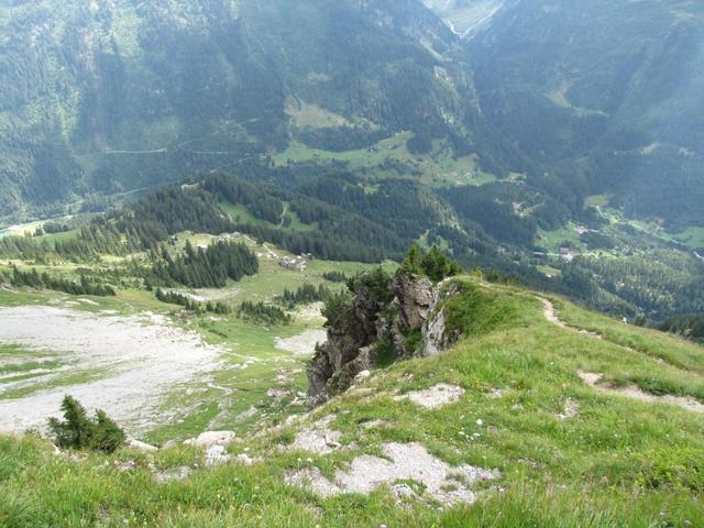 beim abwärtslaufen konnten wir eine schöne Aussicht geniessen