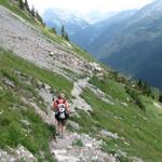 auf dem Weg zur Tällihütte bei Hubelwang