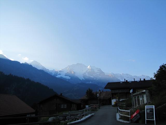 bei der Talstation der Seilbahn Isenfluh - Sulwald