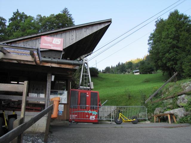 mit der Seilbahn geht es bequem aufwärts nach Sulwald