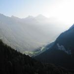 Blick in das tief eingeschnittene Lauterbrunnental