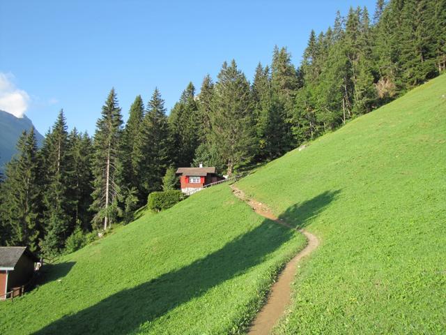 unsere Bergtour beginnt. Auf dem Weg zu Punkt 1530 m.ü.M.