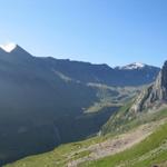 Blick ins Soustal. Links der Bietenhorn dort waren wir auch schon. Rechts das Schilthorn