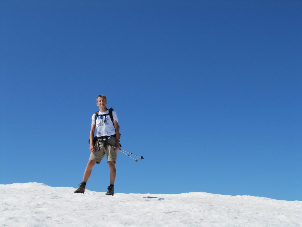 Franco auf der Schneewächte