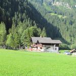 das Gasthaus Simmenfälle ganz am Ende des Simmentals