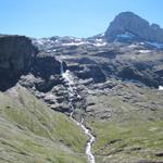 Blick Richtung Rezligletscher und Gletscherhore. Dort hinauf führt unsere Bergwanderung